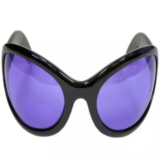 New Purple Oversized Oval Sunglasses Club Rave Party DJ Pon 3 Alternative Grunge