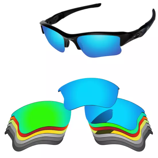 Lensology Polarized Replacement Lenses For-Oakley Flak Jacket XLJ Multi-Options