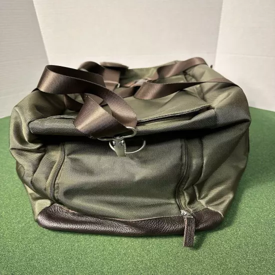 Abercrombie & Kent Large Duffle Bag Weekender Travel Safari Green With Strap