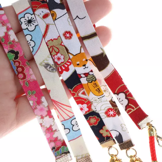 Phone Strap Lanyards Daisy Flower Cat Bell Mobile Phone Hang Rope Charm DecoB_tu