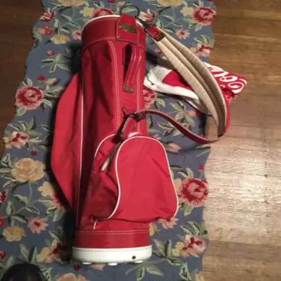 VTG BURTON COCA-COLA “ENJOY” GOLF BAG LIGHTWEIGHT With GOLF TOWEL