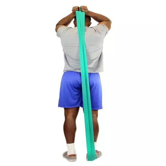 Low Powder Exercise Band, 50 Yard Roll, Green: Medium