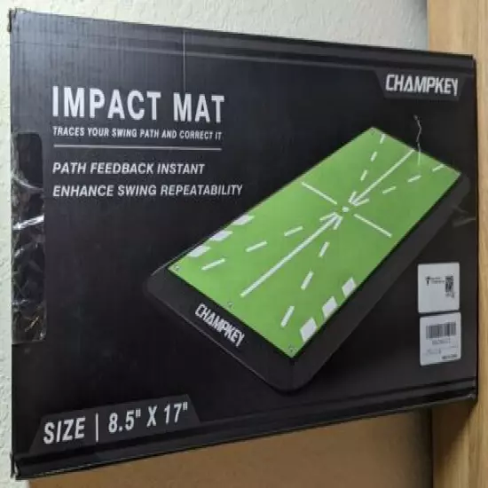 CHAMPKEY Premium Golf Impact Mat 1.0 Edition | Analysis Swing Path and Correct H