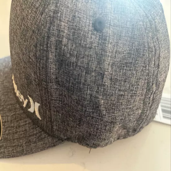 HURLEY BEIGE CORP TEXTURES HAT Cap SIZE L/XL Large X-Large Gray White )( NWT