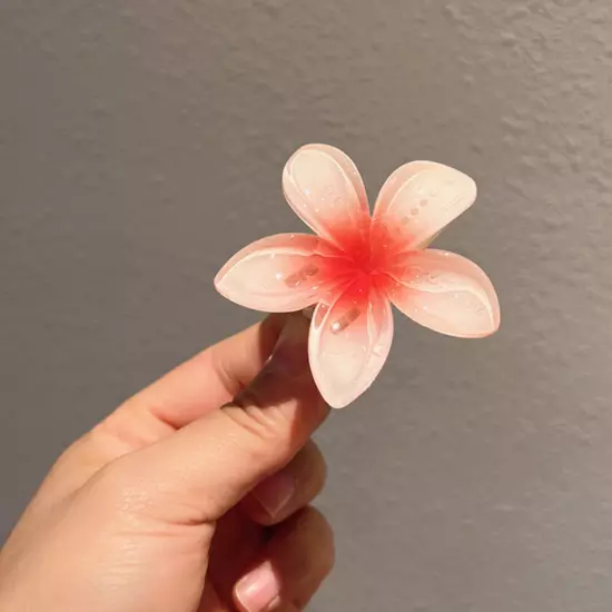 1 Pc Women Girl Hair Clip Egg Flower Hairpin Duckbill Clip Hawaiian Barrette US