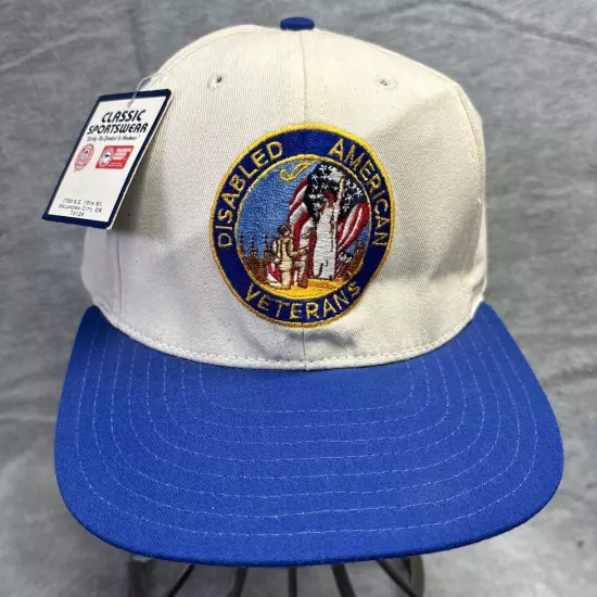 Vtg New DAV Disabled American Veterans Blue Adj Cap Hat Baseball US Military