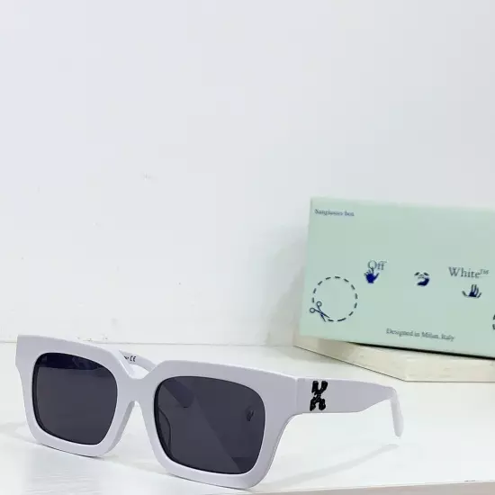 New Off Arrow White Tropez Square Sunglasses Unisex Sunglasses Sizes: 55-17-145