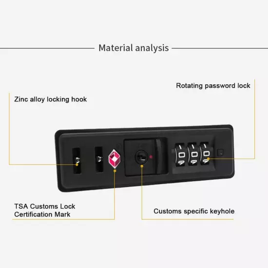 Luggage TSA Customs Code Lock Safely Code Lock Anti-theft 3 Digit Password Hot