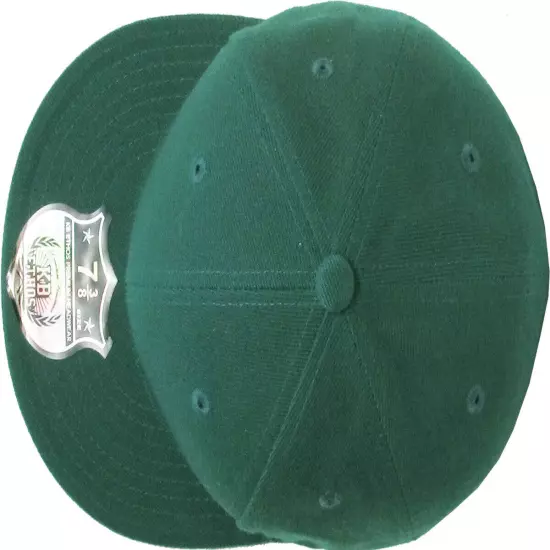 Premium Solid Fitted Cap Baseball Cap Hat, Flat Bill / Brim NEW