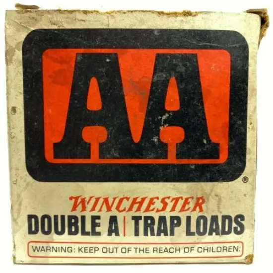 1970 Western Double A Trap Loads 12 Ga EMPTY Ammo Box 5527-M