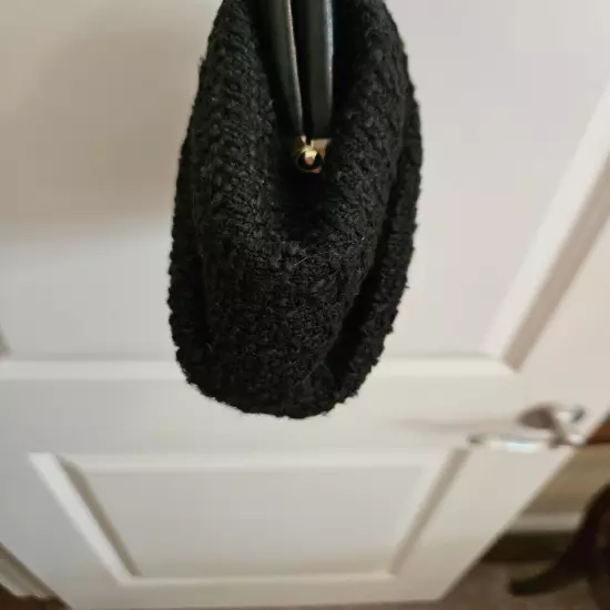 Chicos Black Tweed Handbag