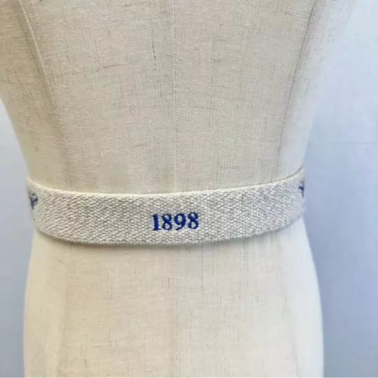 Peter Millar Hollywood Golf Club Logo 1989 Cotton Canvas Belt Mens Size 40