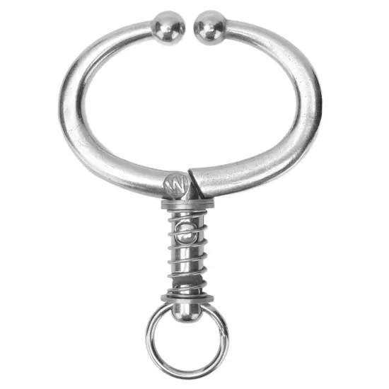 Cattle Nose Ring Stainless Steel Cattle Nose Clamp Bull Cow W Spring Nose Ring