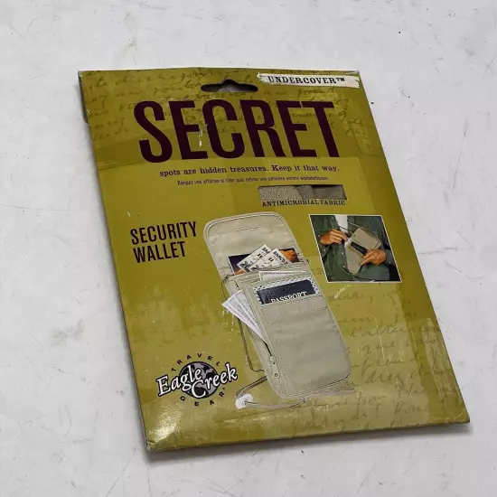 NEW Eagle Creek Secret Undercover Security Wallet Money Passport Keys Open Box