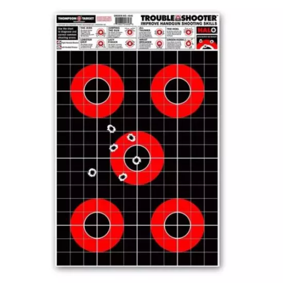 Thompson Target HALO Trouble-Shooter Handgun Training Reactive Targets 12.5"x19"