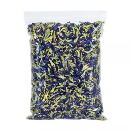 Blue Butterfly Pea Organic Tea Dried Flowers Natural Herbal Pure Drink 100%