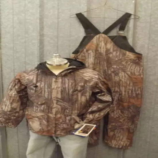 NEW Walls Water-Pruf Suplex Breathable Jacket & Bibs Realtree AP Gray Camo sz M