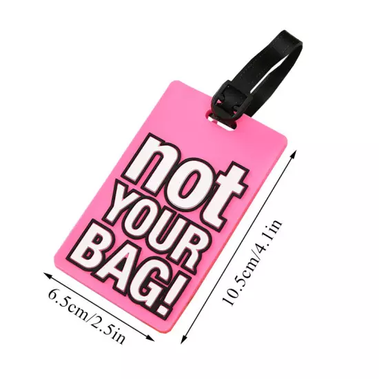 Luggage Tags NOT YOUR BAG Baggage Labels Name Address Suitcase Travel Holiday