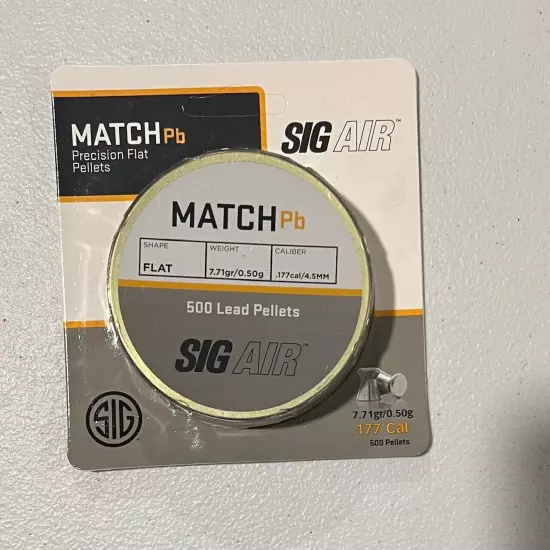 Sig Sauer Match Lead Pellets .177 Blister Pack, 500 Count...