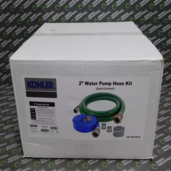 NEW Kohler 35 755 02-S 2" Pump Cam-Lock Hose Kit Suction Discharge & Strainer