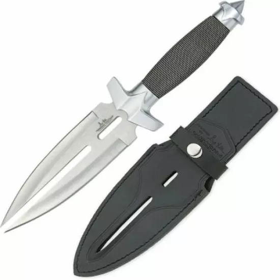 Gil Hibben Double Shadow Knife Fixed Stainless Double Edge Dagger Wire W/Sheath