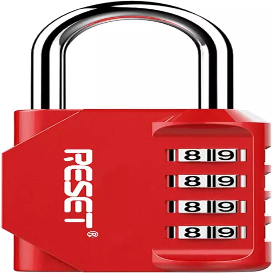 -060 4 Digit Combination Lock Outdoor Padlock for School Gym Sports Locker Fence