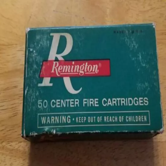 Vintage Remington 9MM Luger Auto Pistol 124 Gr Metal Case Kleanbore EMPTY BOX!