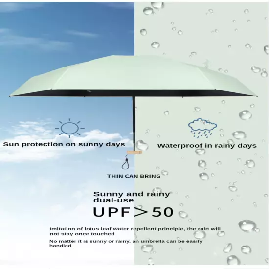 Mini Pocket Rain Umbrella Sun Shade Umbrella UV Sun Umbrella Capsule Umbrella