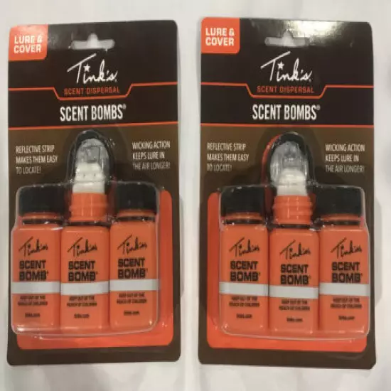 Lot Of 2 Tink’s Scent Bomb Scent Dispersal Lure And Cover with reflective strip