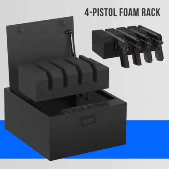 RPNB Gun Safe DOJ Certified Biometric Fingerprint Quick-Access Firearm Safety 