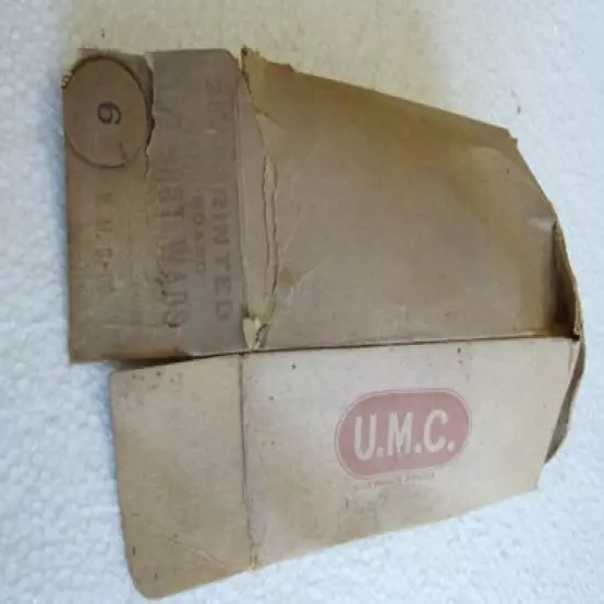 vintage UMC Union Metallic Cartridge 12 Gauge Shotgun Shell Wads box empty B