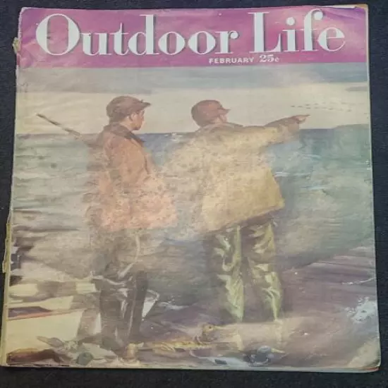 M-Vintage Outdoor Life Magazine February 1949 Volume 103 Number 2