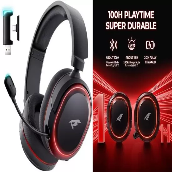 Auriculares inalámbricos para juegos, sonido envolvente 7.1, auriculares. neuvo.