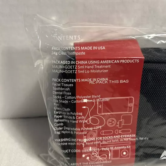 Tumi for Delta Airlines Business Lifestyle and Travel Accessories Bag New Sealed