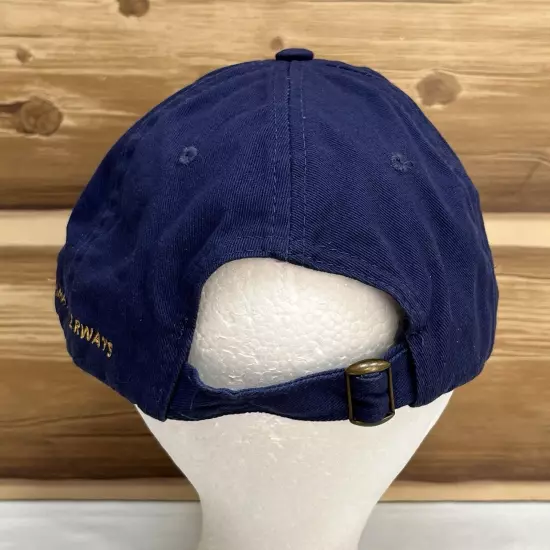 AmaWaterways Hat Cap Strap Back Blue Logo River Cruise Outdoors Casual Adj Mens