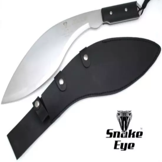 Snake Eye Tactical Full Tang Heavy Duty Handmade G-10 Handle Fixed Blade Kukri