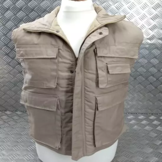 Hunters Action Vest Desert Sand / Beige Tactical Fishing Body Warmer All Sizes