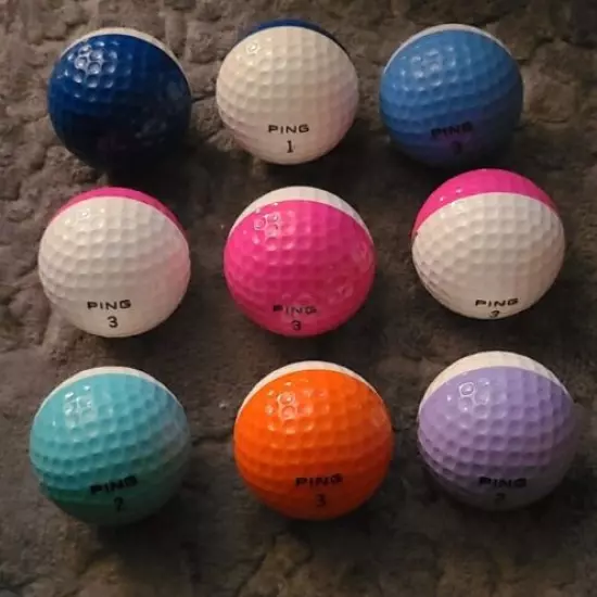 Vintage Golf Balls Ping Eye Karsten Lot (9)