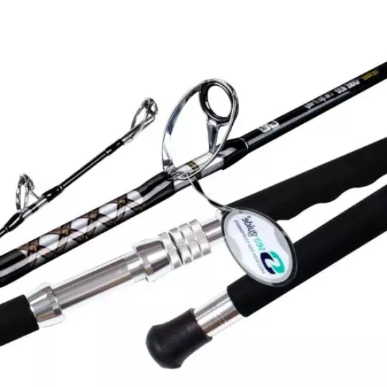 Fishing Rod Spinning Casting High Carbon Big Game Boat Powerful 37-60kg Max Drag