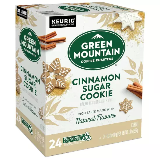 Green Mountain Coffee Roasters Cinnamon Sugar Cookie, 24 24 Count (Pack of 1) 