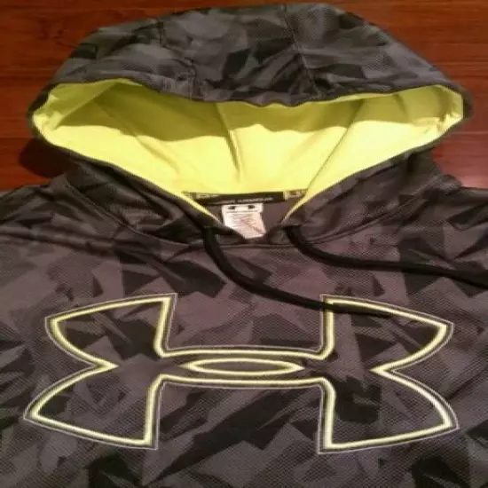 Under Armour Fleece Camo Hoodie Hoody Sweatshirt Mens Medium FOOTBALL BASKETBALL