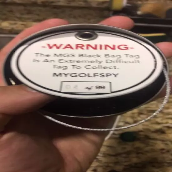 2019 My Golf Spy MSG Black Marker and Tag - No. 4 of 99