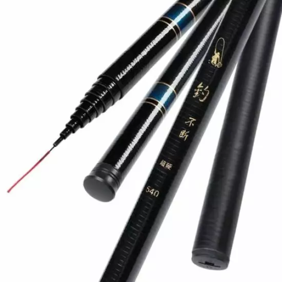 Stream Fishing Telescopic Rod Carbon Fiber Super Hard Ultra Light Fishing Pole