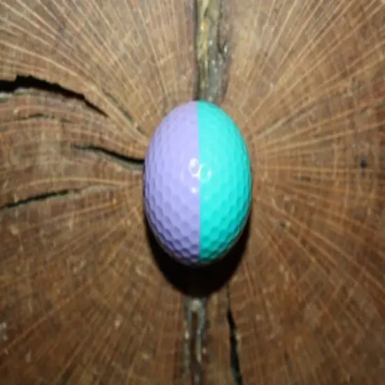 VINTAGE LAVENDER AND TEAL PING GOLF BALL 