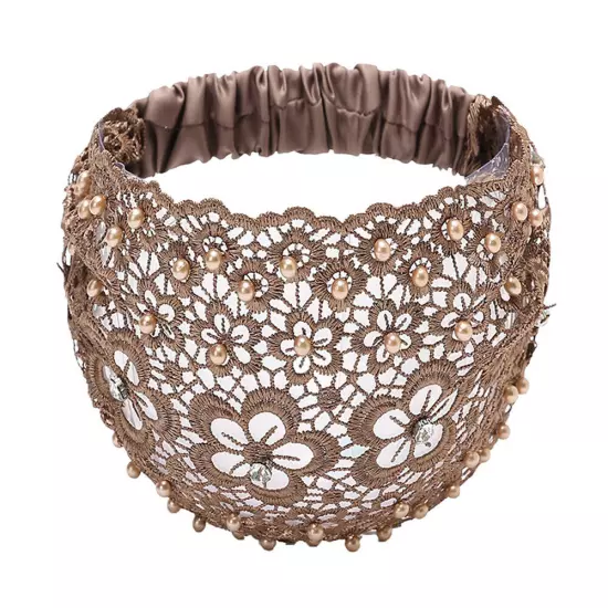 Women Wide Lace Headband Elastic Bandana Turban Hair Band Ladies Summer Sport †