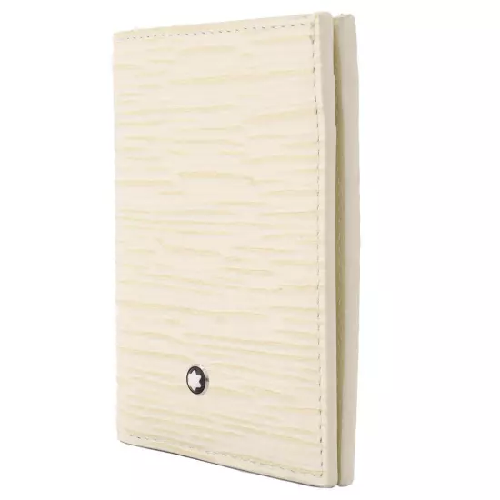 Montblanc Meisterstuck 4810 Mini Leather Wallet In Ivory 130941