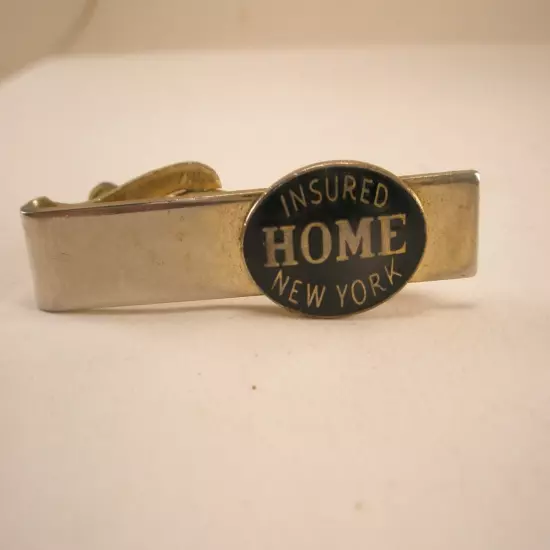 Insured HOME New York Vintage Advertising Tie Bar Clip insurance logo