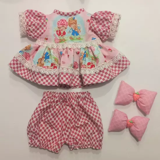 Cabbage Patch Kids 16" Clothes Only Strawberry Shortcake Dress OOAK Handmade