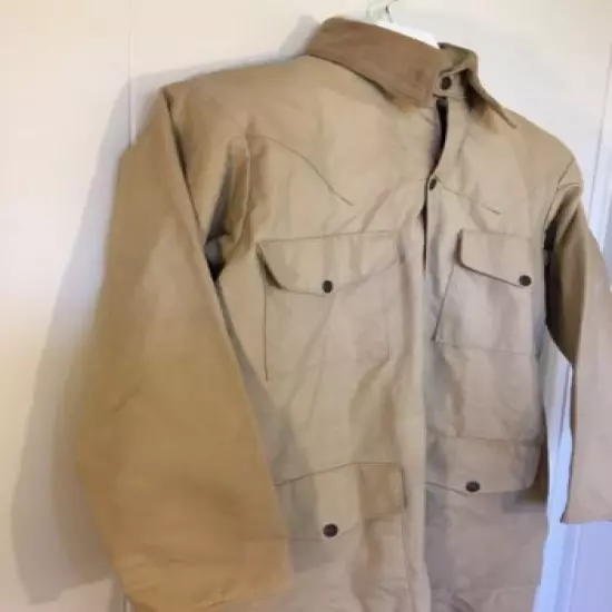 Vtg Cabelas Duck Canvas Coveralls Trench Coat Small Game Hunting Mens Medium