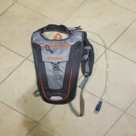 Outdoor Products Kilometer Grey Hydration Backpack With Pouch. Used